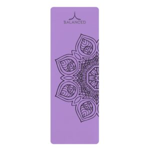 Best Yoga Mat for Grip ,Balanced Lavender Mandala Mat