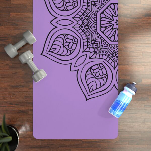 Best Yoga Mat for Grip | Balanced Lavender Mandala Mat - Image 4