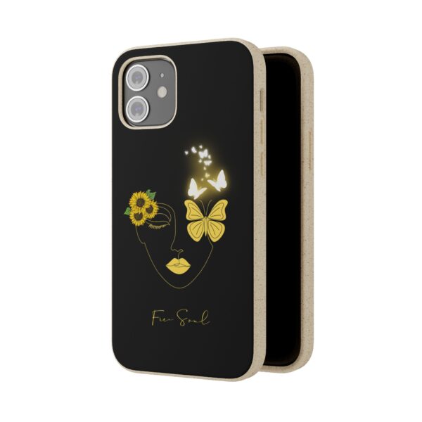 Eco-Friendly Phone Case | Butterfly & Sunflower Art for Free Spirits - Image 12