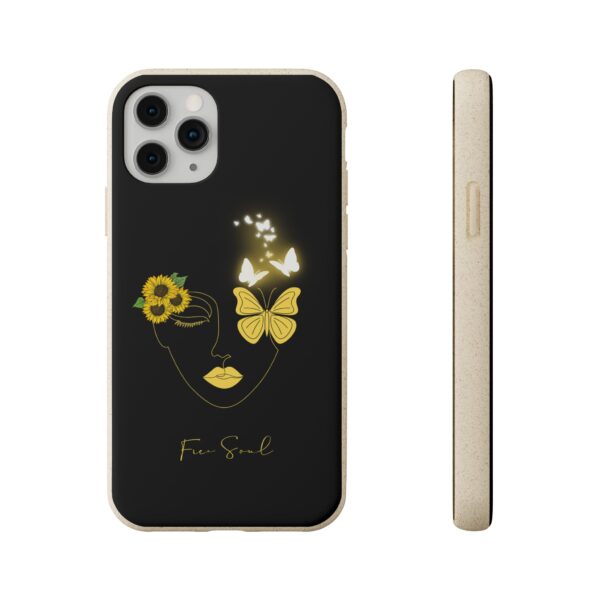 Eco-Friendly Phone Case | Butterfly & Sunflower Art for Free Spirits - Image 6